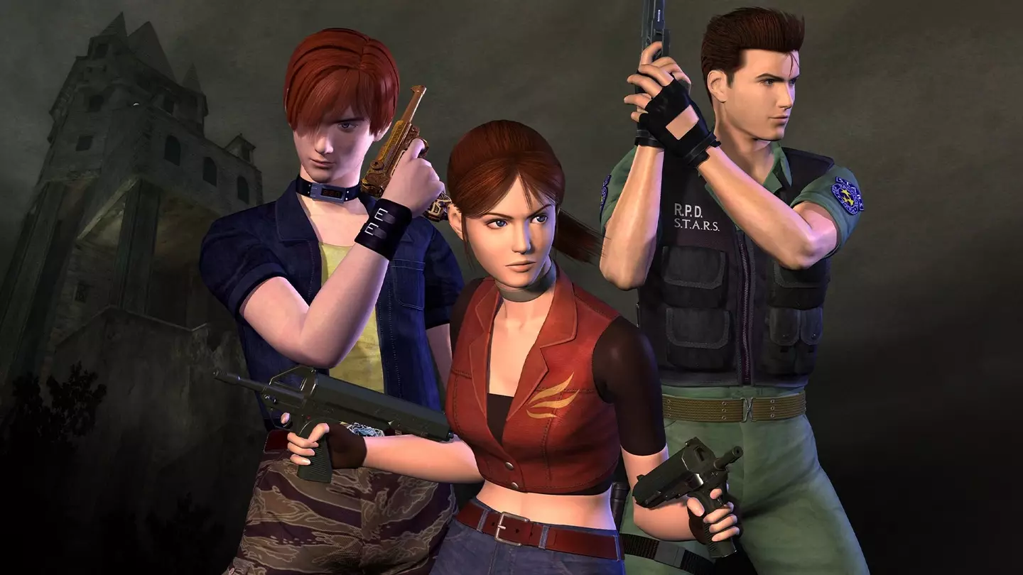 Imagem promocional com Resident Evil - Code: protagonistas de Veronica, Capcom
