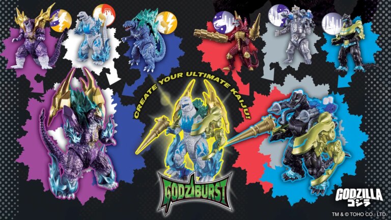 Misture e combine figuras de Godziburst Godzilla para estrear na Feira de Brinquedos de Nova York
