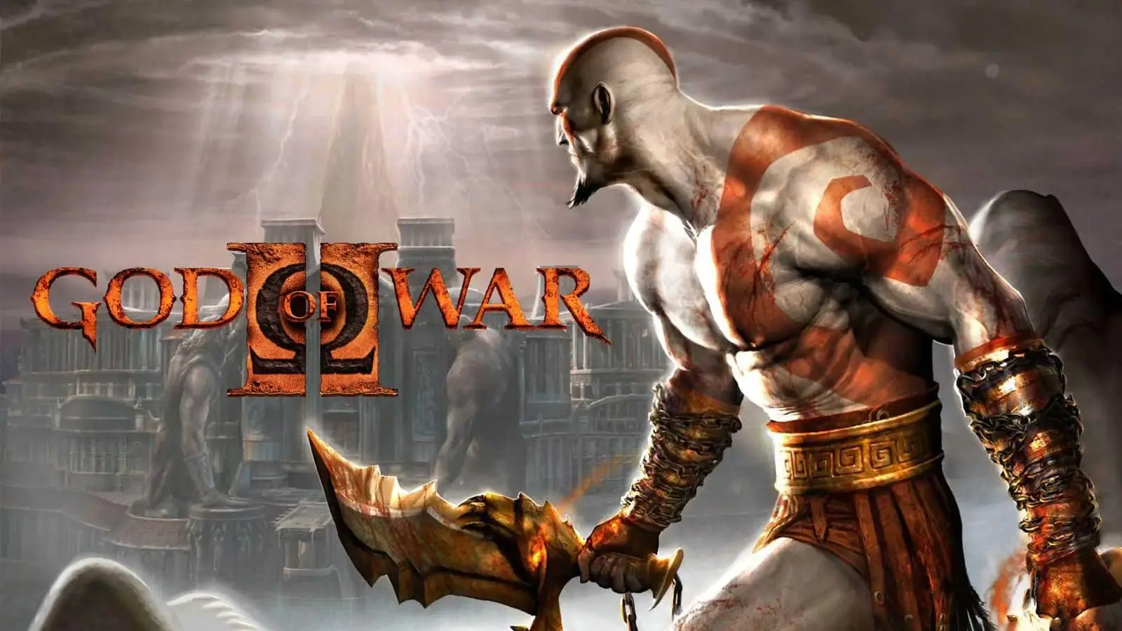 Obra de arte promocional de God of War 2,