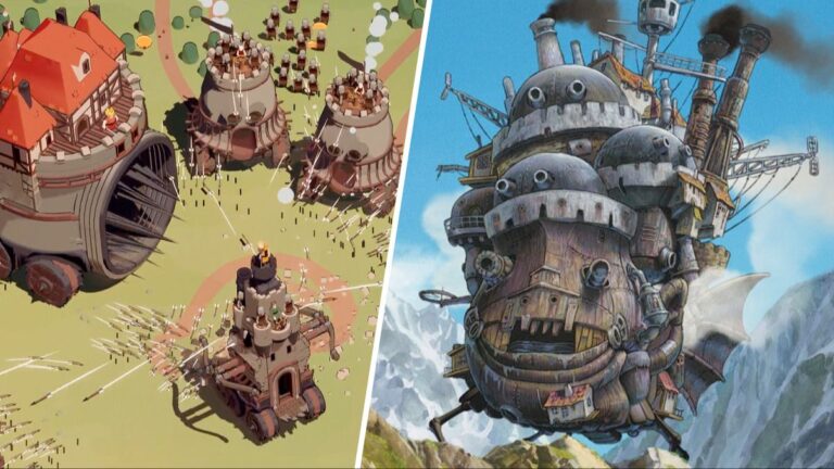 PC Freebie é o RPG inspirado no castelo em movimento de Howl, perfeito para fãs de Ghibli
