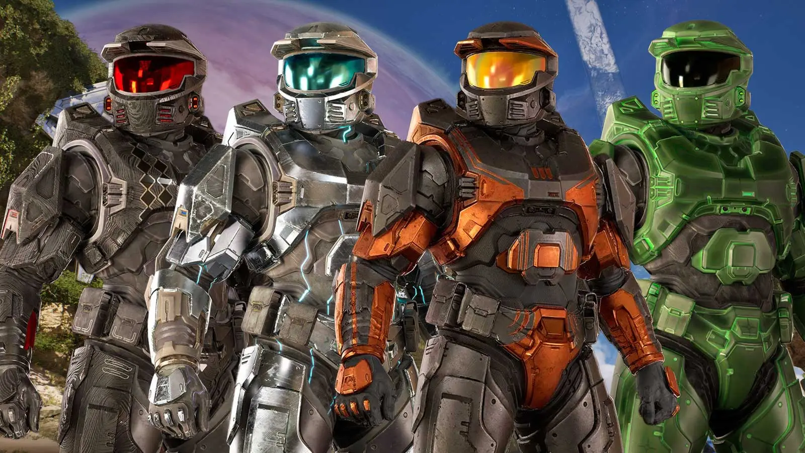Halo Campaign Evolved Hidden Blade, Silver Anniversary, Sandstone Ancient e Damascus Prototype skins-